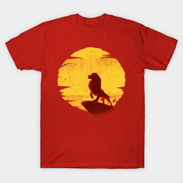 Pride Rock Sunrise Lion King T-Shirt by scribblejuice